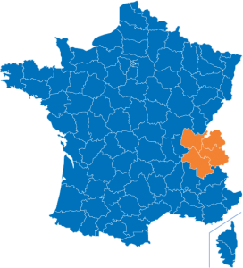 Savoie-Isére Position carte de France